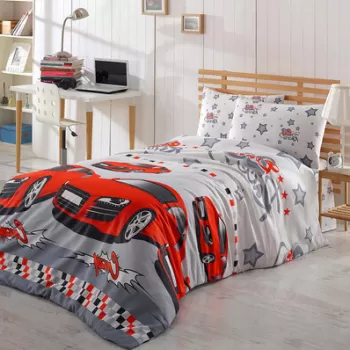 Lenjerie de pat pentru o persoana, Crazy, Eponj Home, 65% Bumbac/35% Poliester imagine