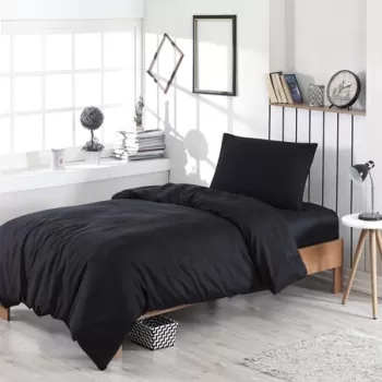 Lenjerie de pat pentru o persoana, D?zboya, EnLora Home, 65% Bumbac/35% Poliester imagine