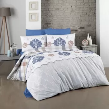 Lenjerie de pat pentru o persoana (DE), 2 piese, Galina, Victoria, 65% bumbac/35% poliester imagine