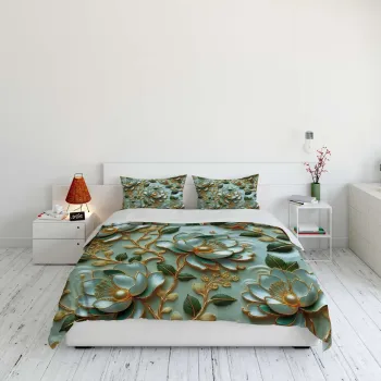 Lenjerie de pat pentru o persoana (DE), 2 piese, L'essentiel Maison, FLW_DVT25-34, Multicolor imagine