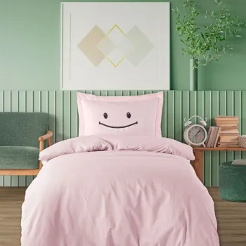 Lenjerie de pat pentru o persoana (DE), 2 piese, L'essentiel Maison, Lububu, Roz imagine