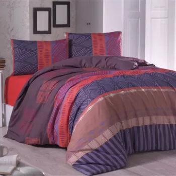 Lenjerie de pat pentru o persoana (DE), 2 piese, ?rem Poly, Victoria, 65% bumbac/35% poliester imagine