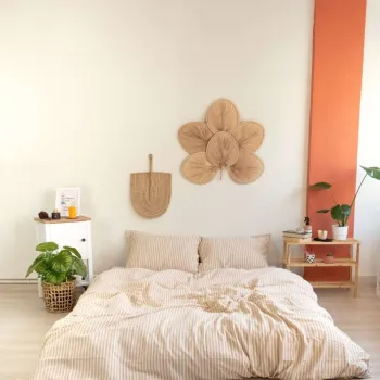 Lenjerie de pat pentru o persoana (DE), L'essentiel Maison, Kaine, Bej/Alb imagine