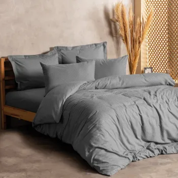 Lenjerie de pat pentru o persoana (DE), L'essentiel Maison, Plaid, Gri imagine