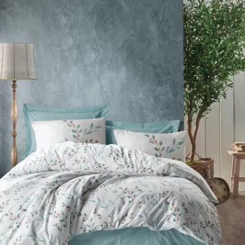 Lenjerie de pat pentru o persoana (DE), Lendell - Mint, Cotton Box, Bumbac Ranforce imagine