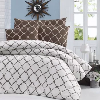 Lenjerie de pat pentru o persoana (DE), Symbol - White, Victoria, Bumbac Ranforce imagine