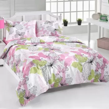 Lenjerie de pat pentru o persoana (ES), 2 piese, Belinda v2, Victoria, 65% bumbac/35% poliester imagine