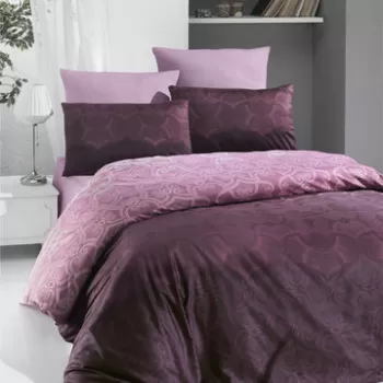 Lenjerie de pat pentru o persoana (ES), Pandora - Rose, Victoria, Bumbac Satinat imagine