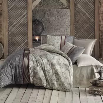 Lenjerie de pat pentru o persoana (EU) (IT), 2 piese, Basilisk, Victoria, 65% bumbac/35% poliester imagine