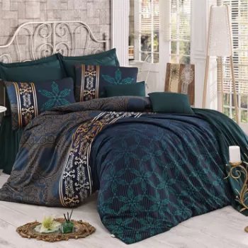 Lenjerie de pat pentru o persoana (EU) (IT), Alisa, Victoria, Bumbac Satinat imagine