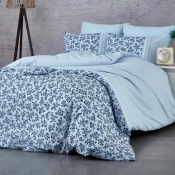 Lenjerie de pat pentru o persoana (EU) (IT), Lilyum, Pearl Home, Bumbac Ranforce imagine