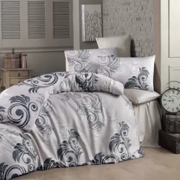 Lenjerie de pat pentru o persoana (EU) (IT), Ottoman, Victoria, Bumbac Ranforce imagine