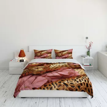 Lenjerie de pat pentru o persoana (FR), 2 piese, L'essentiel Maison, FLW_DVT25-37, Multicolor imagine