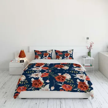 Lenjerie de pat pentru o persoana (FR), 2 piese, L'essentiel Maison, FLW_DVT25-6, Multicolor imagine