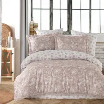 Lenjerie de pat pentru o persoana (FR), Azure, Primacasa by T?rkiz, Bumbac Ranforce imagine