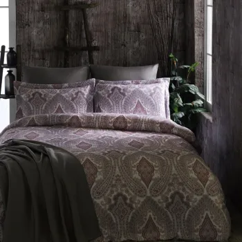 Lenjerie de pat pentru o persoana (FR), L'essentiel Maison, Sarayli, Red / White / Pink / Grey imagine