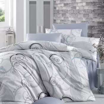 Lenjerie de pat pentru o persoana, G?liz, Victoria, Bumbac Ranforce imagine