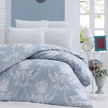 Lenjerie de pat pentru o persoana, Gloria, Victoria, Bumbac Ranforce imagine