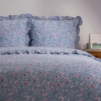 Lenjerie de pat pentru o persoana Julia, Homla, 2 piese, 140x200 cm, bumbac, multicolor imagine