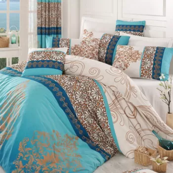 Lenjerie de pat pentru o persoana, Katre, Pearl Home, Bumbac Ranforce imagine