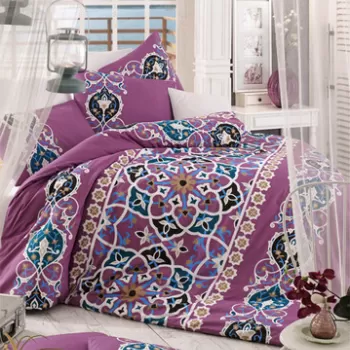 Lenjerie de pat pentru o persoana, Kayra, Pearl Home, Bumbac Ranforce imagine