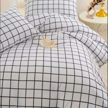 Lenjerie de pat pentru o persoana, L'essentiel Maison, Pled, Negru imagine