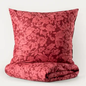 Lenjerie de pat pentru o persoana, Margot, Homla, 2 piese, 140x200 cm, poliester, burgundy imagine