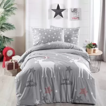 Lenjerie de pat pentru o persoana, Merry, Life Style, Bumbac Ranforce imagine