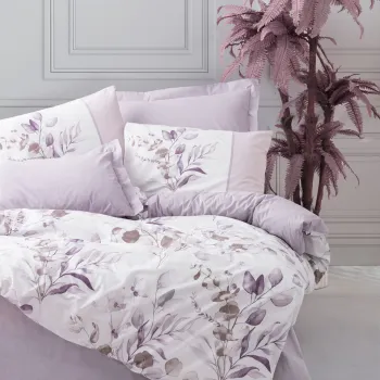 Lenjerie de pat pentru o persoana, Nadia - Lilac, Cotton Box, Bumbac Ranforce imagine