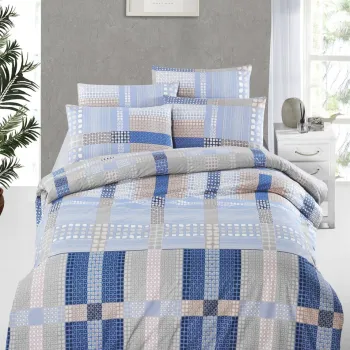 Lenjerie de pat pentru o persoana, Orina, Victoria, Bumbac Ranforce imagine