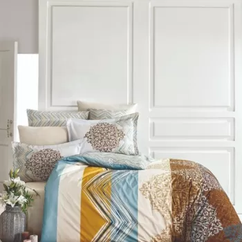 Lenjerie de pat pentru o persoana, Pearl Home, 172PRL02415, 2 piese, bumbac ranforce, multicolor imagine