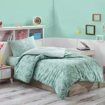 Lenjerie de pat pentru o persoana, Pure, Eponj Home, 65% Bumbac/35% Poliester imagine