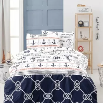 Lenjerie de pat pentru o persoana, Rudder, Life Style, Bumbac Ranforce imagine