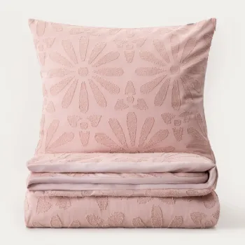 Lenjerie de pat pentru o persoana Silva, Homla, 140x200 cm, 2 piese, microfibra din poliester, roz imagine