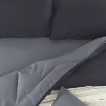 Lenjerie de pat pentru o persoana Single XXL (DE), 2 piese, L'essentiel Maison, Mix, Negru / Fume imagine