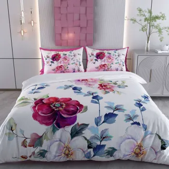 Lenjerie de pat pentru o persoana Single XXL (DE), 2 piese, L'essentiel Maison, Royal, Bumbac;Poliester, Alb / Verde / Albastru / Rosu / Mov imagine