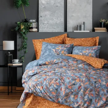 Lenjerie de pat pentru o persoana Single XXL (DE), L'essentiel Maison, Alekra, Galben mustar imagine