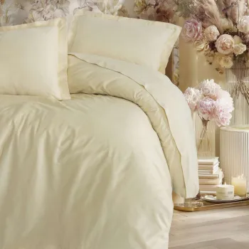 Lenjerie de pat pentru o persoana Single XXL (DE), L'essentiel Maison, Elegant, Bej imagine