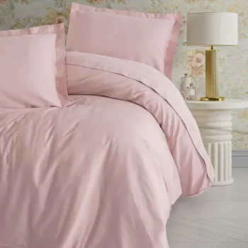 Lenjerie de pat pentru o persoana Single XXL (DE), L'essentiel Maison, Elegant, Roz pudra imagine