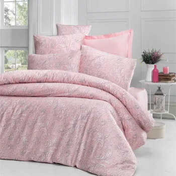 Lenjerie de pat pentru o persoana Single XXL (DE), L'essentiel Maison, Verano, Roz pudra imagine