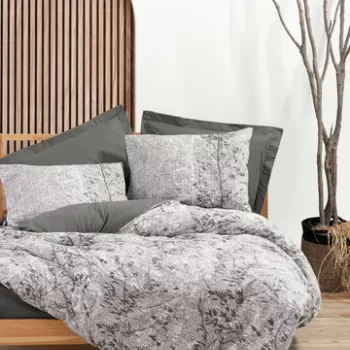 Lenjerie de pat pentru o persoana Single XXL (DE), Odin - Brown, Cotton Box, Bumbac Ranforce imagine