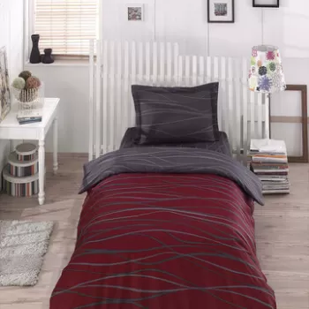 Lenjerie de pat pentru o persoana, Verda, Eponj Home, 65% Bumbac/35% Poliester imagine