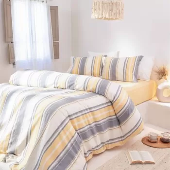 Lenjerie de pat pentru o persoana, Viento, Elliott, 50% Bumbac/50% Poliester imagine