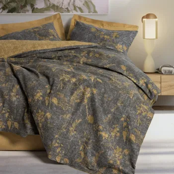 Lenjerie de pat pentru o persoana, Yadawa - Mustard, Cotton Box, Bumbac Ranforce imagine