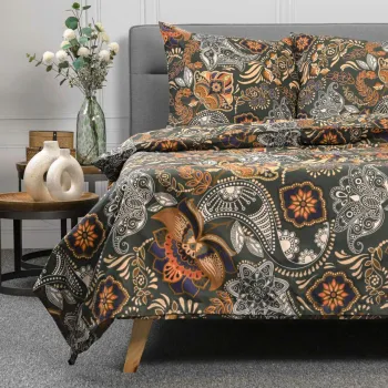 Lenjerie de pat Tapua, Homla, 160x200 cm, 70x80 cm, bumbac, multicolor imagine