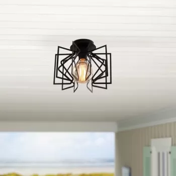 Lustra, Alby, 525NOR1441, Metal, Negru imagine