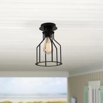 Lustra, Alby, 525NOR1505, Metal, Negru imagine