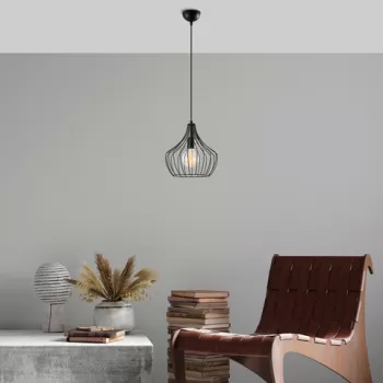 Lustra, Alby, 525NOR1595, Metal, Negru imagine