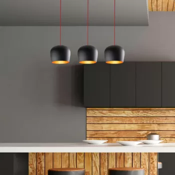 Lustra, Alby, 525NOR1653, Fier, Negru/Rosu imagine