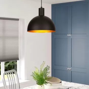 Lustra, Alby, 527ABY1720, Metal, Negru/Auriu imagine